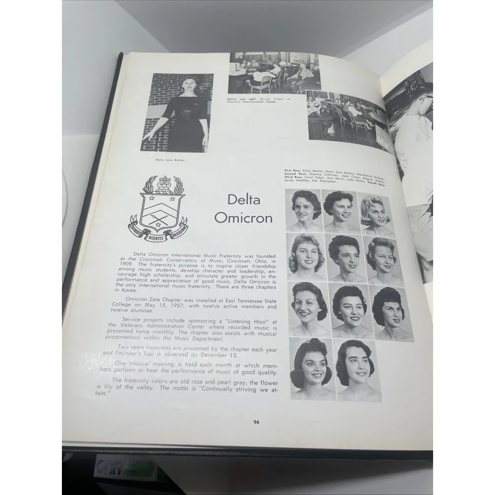 Yearbook ANNUAL‎ Buccaneer East Tennessee State College 1960 Johnson City TN